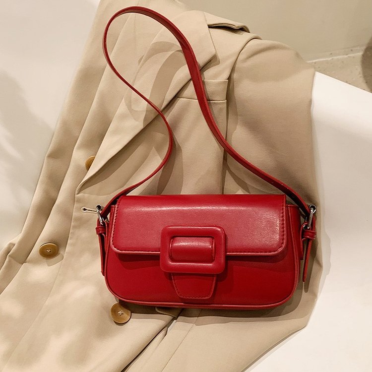 Small bag for women, summer high-end Thai poli bag, portable niche design, trendy baguette bag, armpit bag, shoulder bag