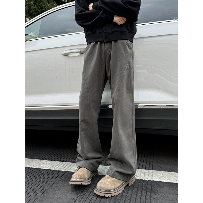 Spring and autumn vibe fashion brand loose washed brushed versatile logging overalls