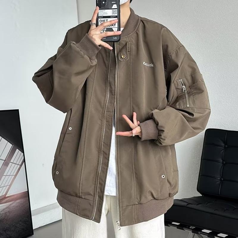 American baseball jacket men's Korean style trendy high street handsome autumn new ins jacket