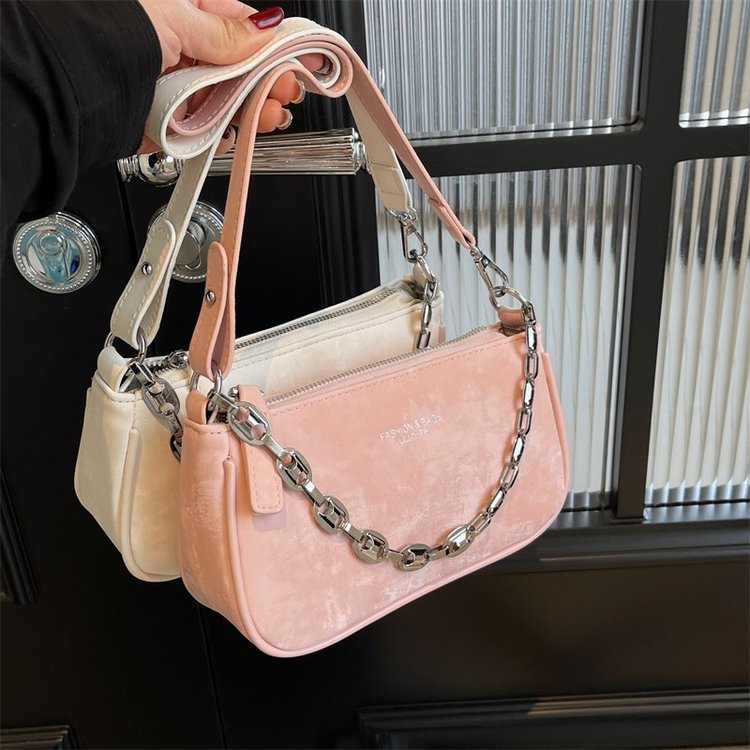 Korean style simple armpit bag for women 2024 new fashion personalized chain bag casual shoulder crossbody bag personalized small bag