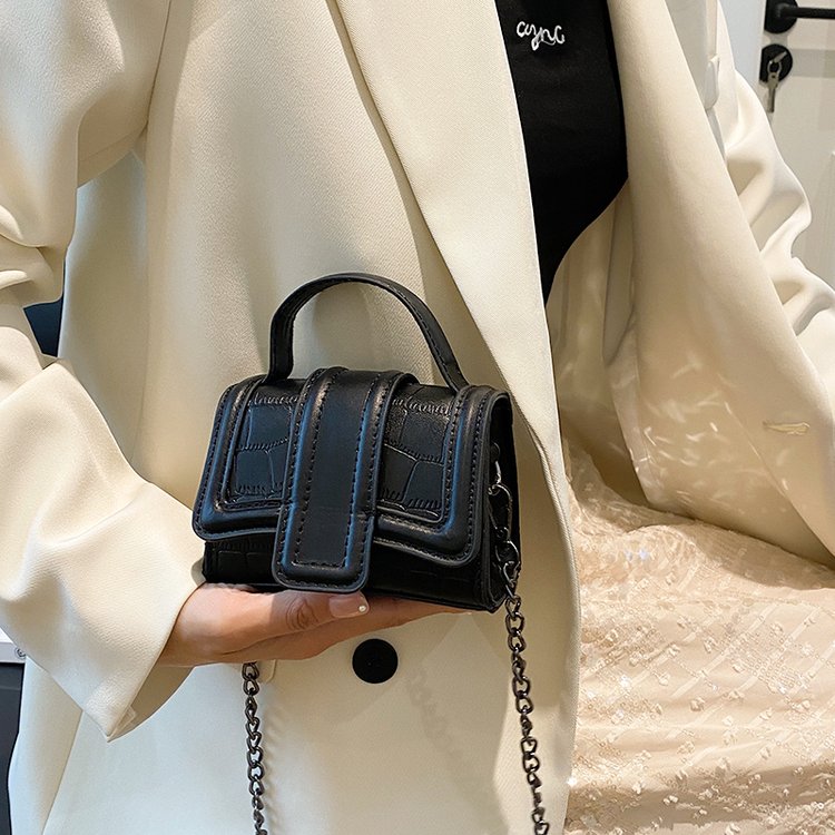 New mini niche bag for women 2024 cross-border autumn and winter fashion small square bag internet celebrity temperament single shoulder crossbody bag for women