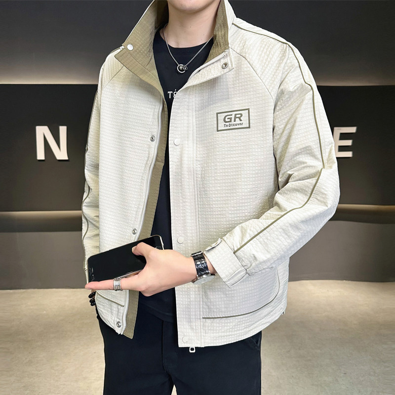 Autumn jacket men's stand collar quality autumn style
