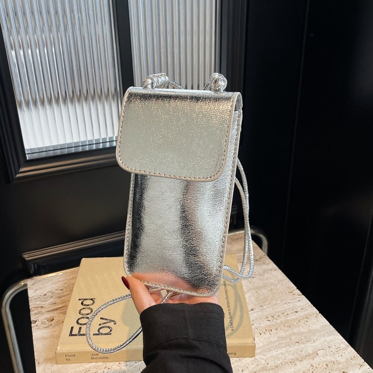 Bags Women's Niche Trendy Mobile Phone Bag Fashionable Style Shoulder Bag 2024 Summer New Casual Simple Crossbody Bag