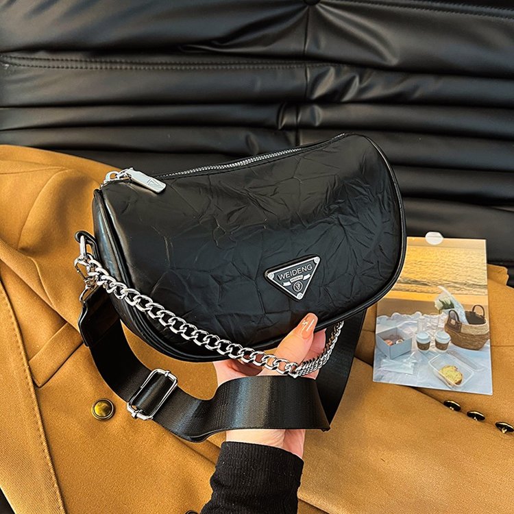 Niche design bag for women 2024 cross-border new style retro dumpling bag fashion versatile large capacity single shoulder crossbody bag