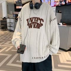 Sweater Hong Kong fashion brand ins design sweater autumn and winter loose men's jacket