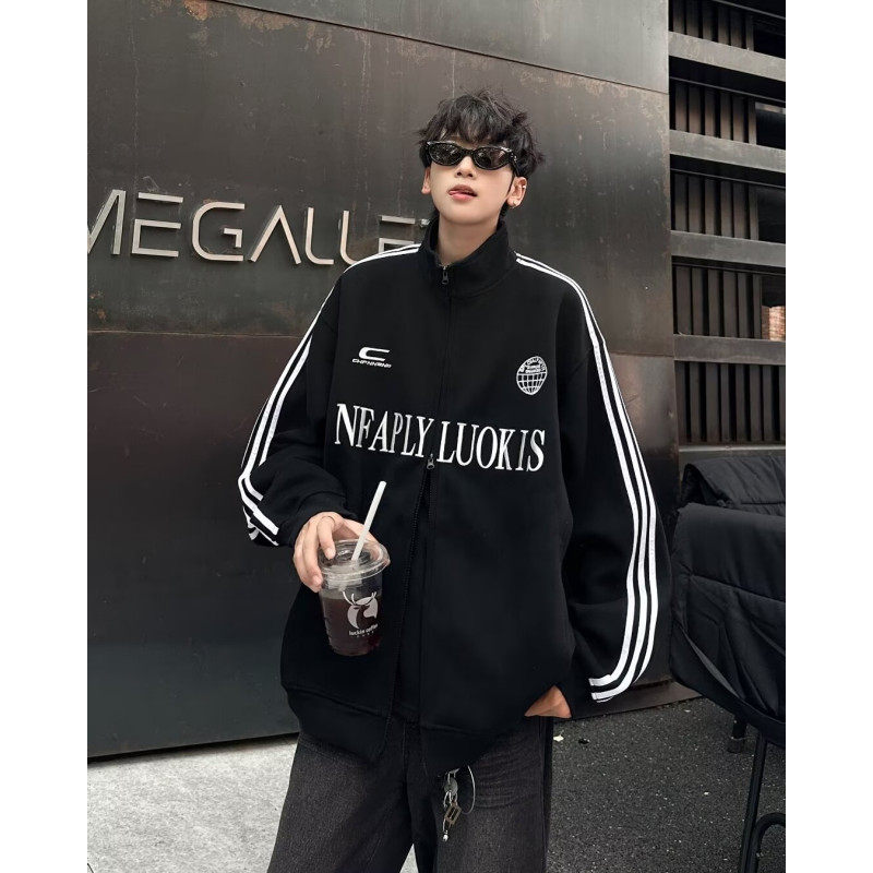 Men's sweatshirt Korean style trendy high street handsome letter embroidery winter