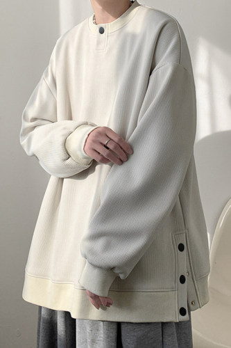 Autumn New Style Hong Kong Style Large Soap Large Size Fashionable High Street Round Neck Sweatshirt