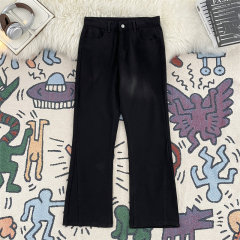 Thin simple jeans new style straight leg trendy casual pants