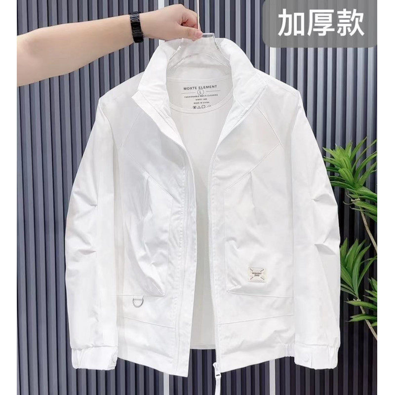 Data cotton thickened men's jacket stand collar handsome workwear youth jacket versatile fashion trend top