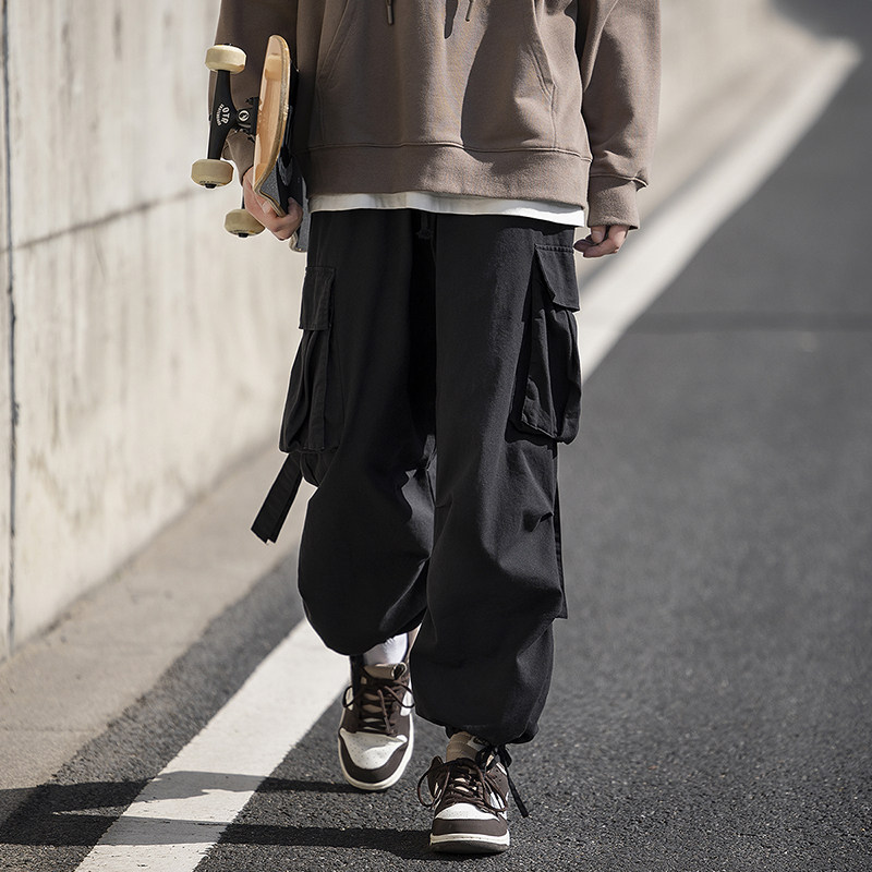 New autumn style cityboy large size leg straight overalls
