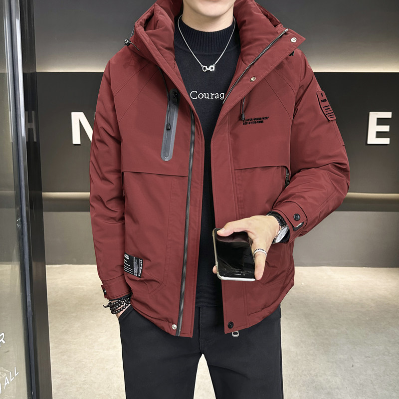 Winter digital style men's American style windbreaker down jacket