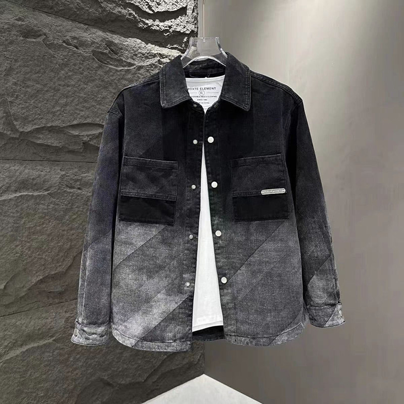 Gradient denim jacket great deal