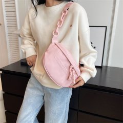 Korean fashion niche underarm small bag for women new simple texture chest bag casual versatile crossbody bag