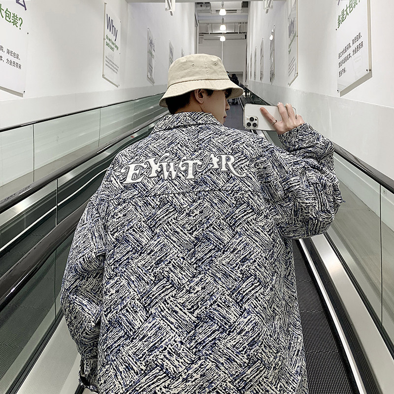 Autumn Hong Kong style denim fashion neutral trend ins denim jacket