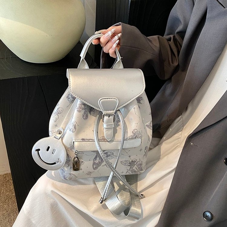 New Chinese style backpack women's 2024 new high-end backpack pleated bag fashionable multi-functional travel school bag