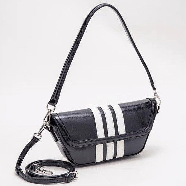 Striped armpit bag baguette bag popular bag women's fashion shoulder high-end texture crossbody bag fashion shoulder