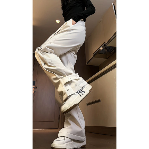 Plush fleece interior large size high street bootcut trousers