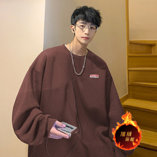 There is no rival in the market, welcome to compare the high quality 480g velvet thickened round neck sweatshirt