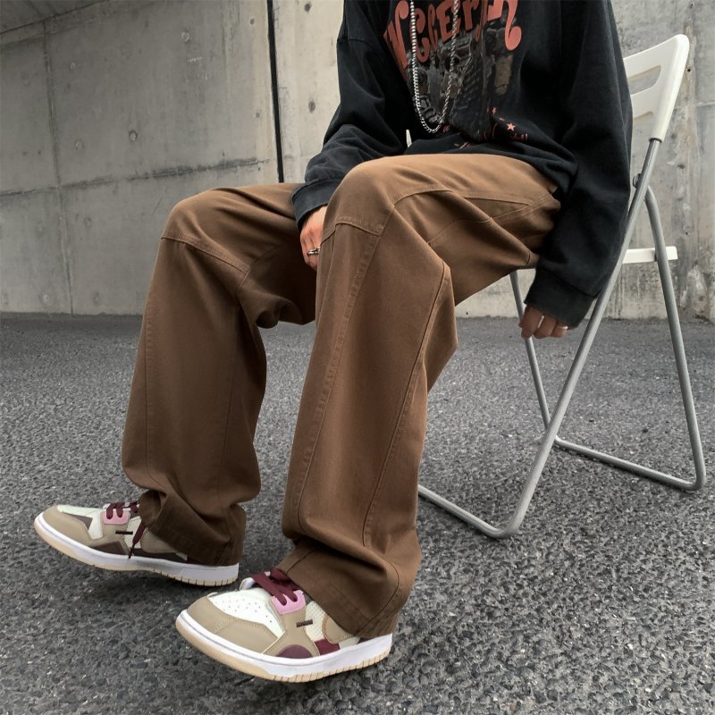 casual vintage distressed trousers