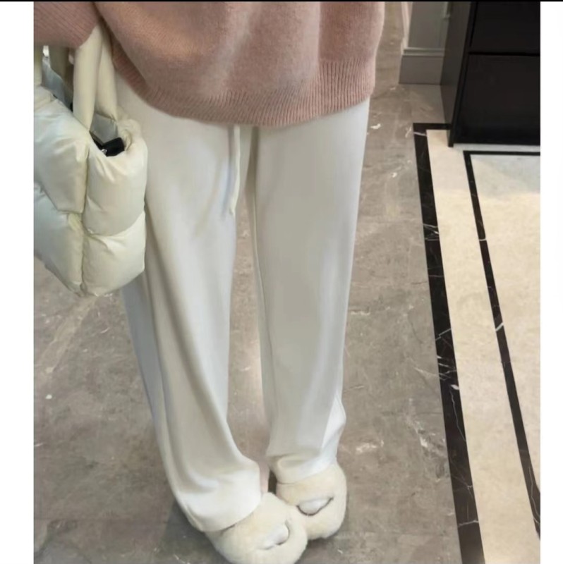 Breast cover pants for fat girls autumn and winter slimming knitted pants