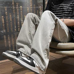 American retro denim men's summer fashion brand American slim high street trousers bootcut trousers 2515p48