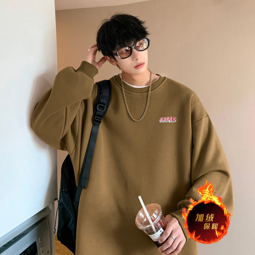 There is no rival in the market, welcome to compare the high quality 480g velvet thickened round neck sweatshirt