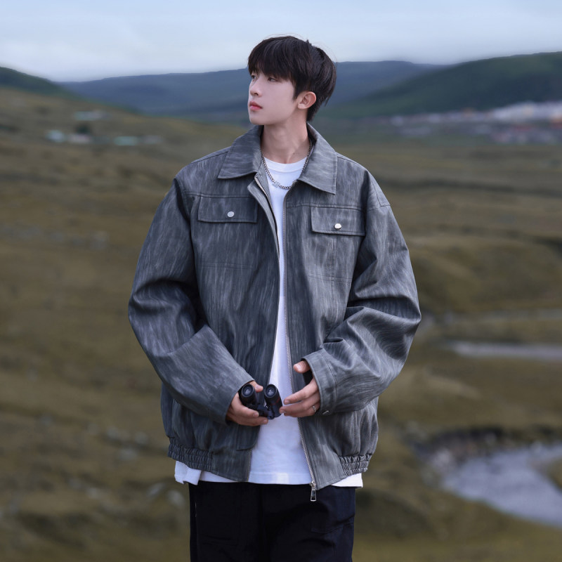 Autumn motorcycle couple short stylish urban jacket