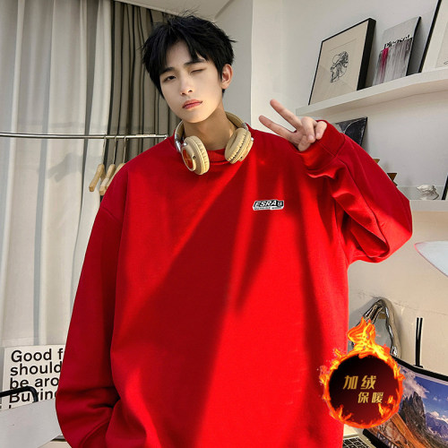 There is no rival in the market, welcome to compare the high quality 480g velvet thickened round neck sweatshirt