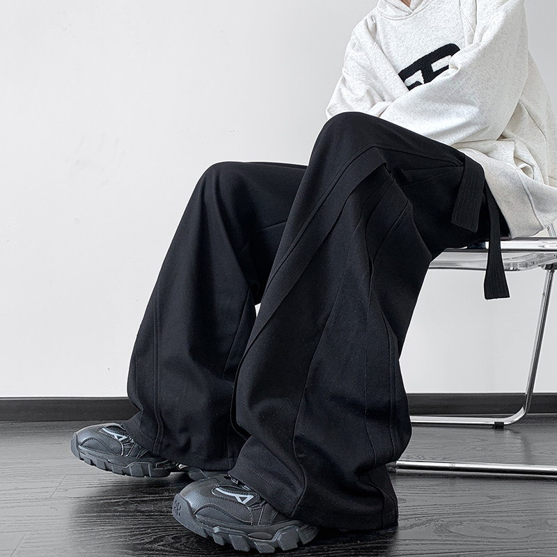 High weight loose floor mopping pants couple casual pants street dance pants