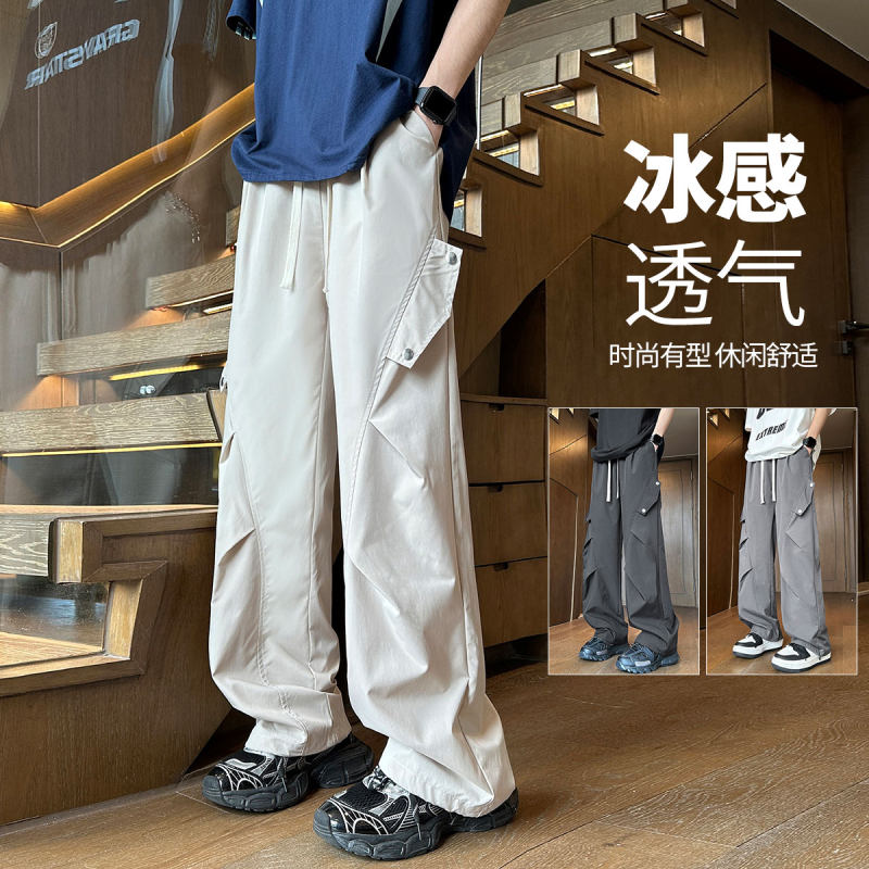 Quality assurance Autumn clothing side decorative pocket design quick-drying work casual pants