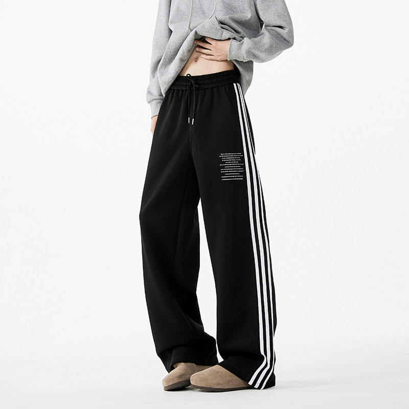 Quality autumn new American style trendy letter printed loose sweatpants