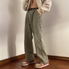 High Street Jeans Men's Korean Style Trendy Distressed Handsome Versatile Winter Ins Pants