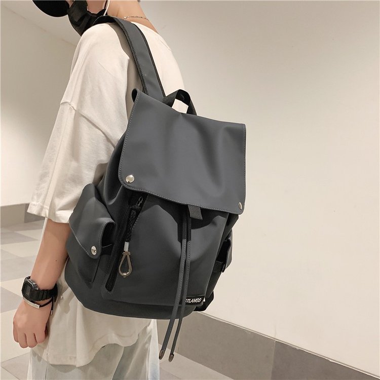 Backpack, female schoolbag, female high school student, male, Japanese fashion ins trendy workwear, large capacity casual travel backpack
