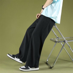 Hong Kong style loose men's casual sports pants thin versatile nine-point pants ins trend new style