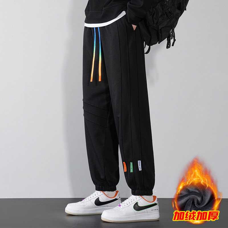 Pure cotton super soft velvet pants, sweat pants, thickened warm casual pants, solid color leggings