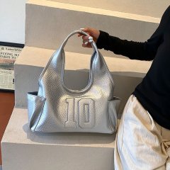 Trendy Casual Large Capacity Bag Women's Bag 2024 New Fashion Splicing Versatile Shoulder Handbag Commuting Tote Bag