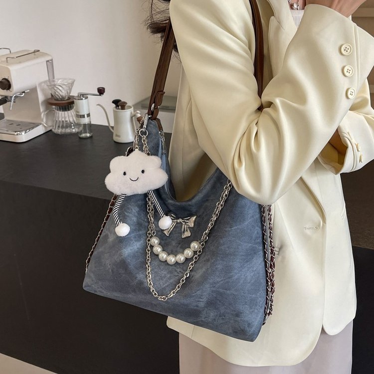 Backpack women's new trendy Korean college style tote bag casual large capacity single shoulder commuter backpack