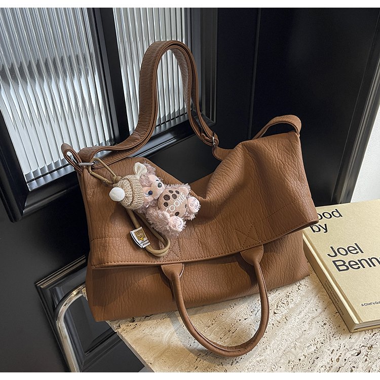 Korean large-capacity crossbody bag for women 2024 new fashion super hot handheld tote bag versatile casual shoulder bag