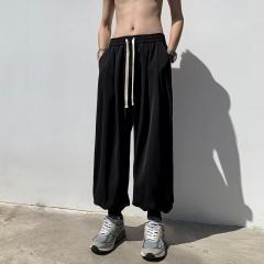 Pants Men's New Loose Large Size Harem Pants Sports and Leisure Leg-Blonde Bloomers Trendy