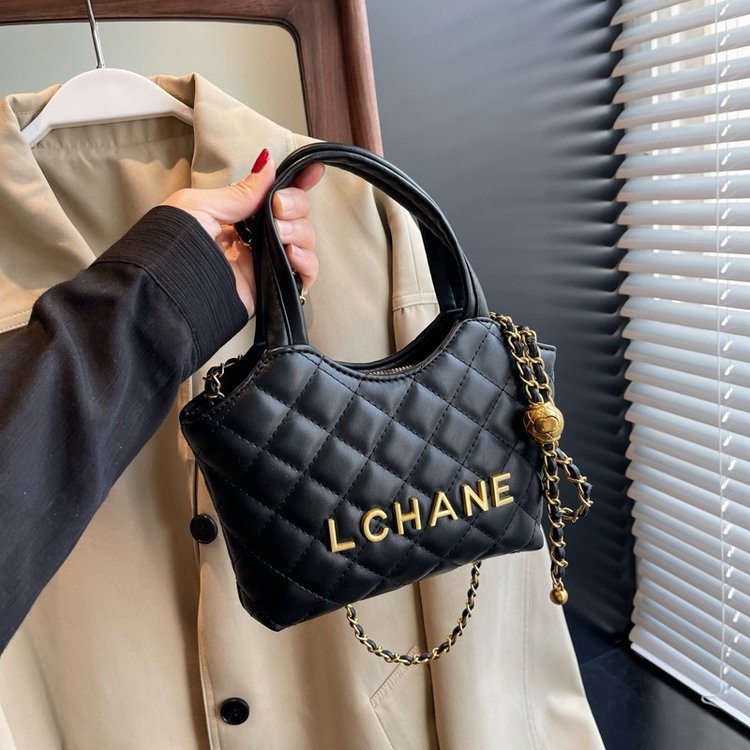 Niche rhombus handbag women's new spring trendy Korean style casual shoulder casual crossbody Korean style women's bag
