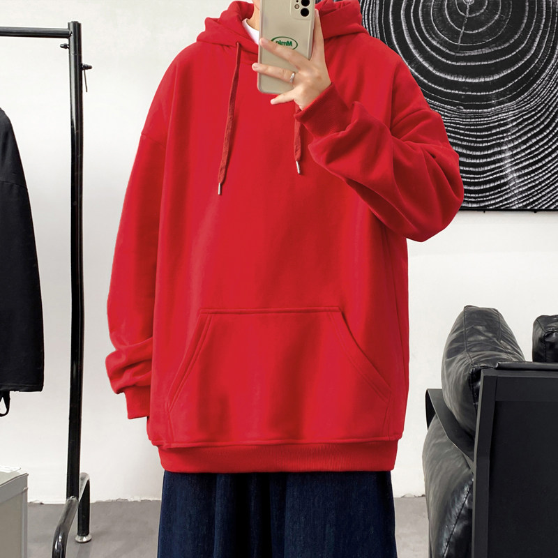 Autumn Hong Kong style trendy hooded all-match pullover sweatshirt for students