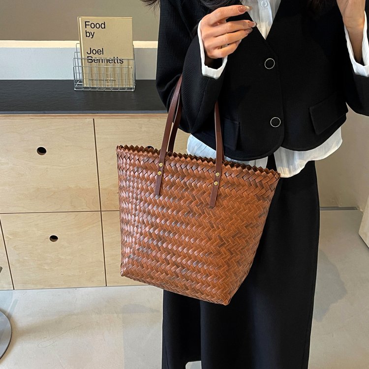 New woven bag handbag handbag beach bag retro handbag folk craft women's bag