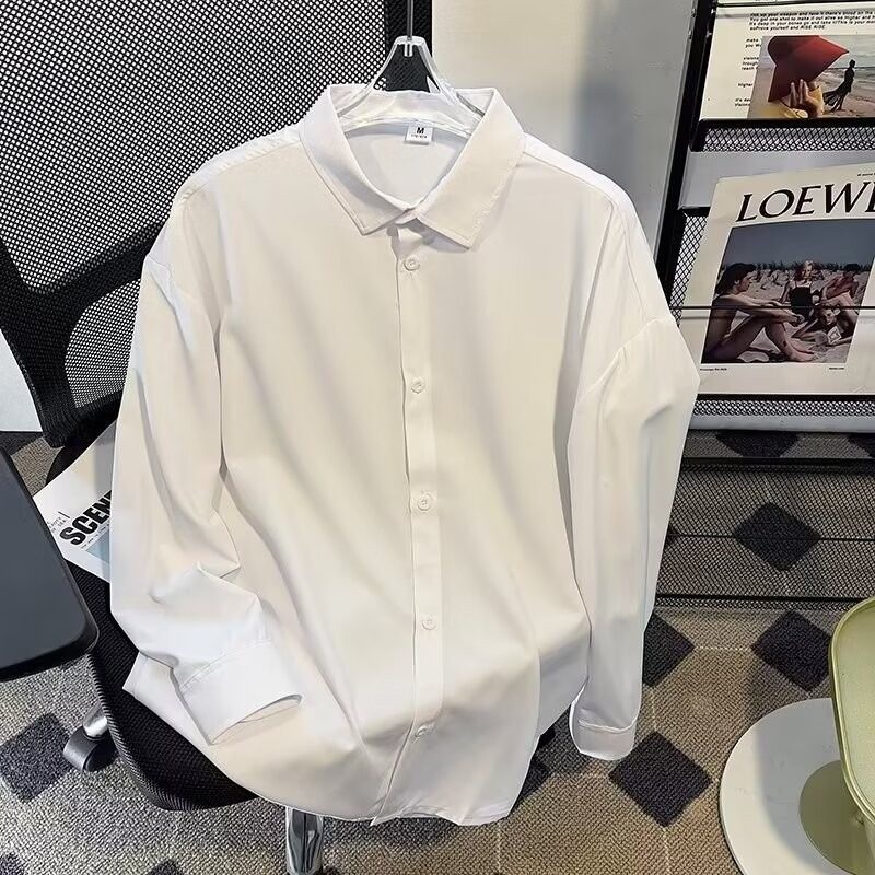 Japanese American long-sleeved shirt new loose and versatile drape casual outer top sun protection jacket
