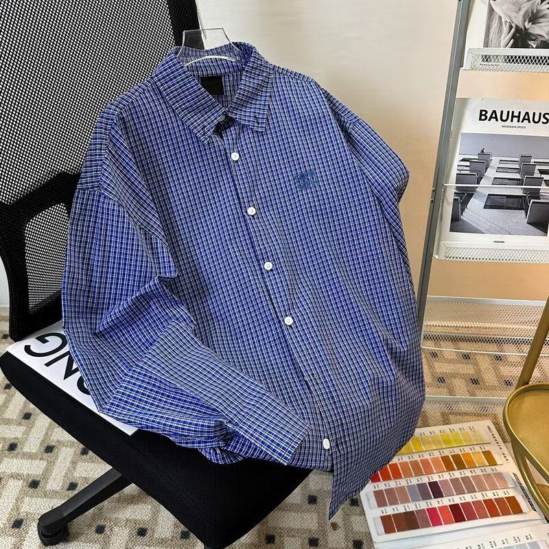 New autumn long sleeve embroidered shirt