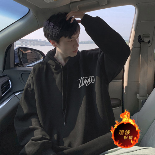 Dewu supplies, can provide video buyer show, autumn and winter heavyweight American loose hooded sweatshirt