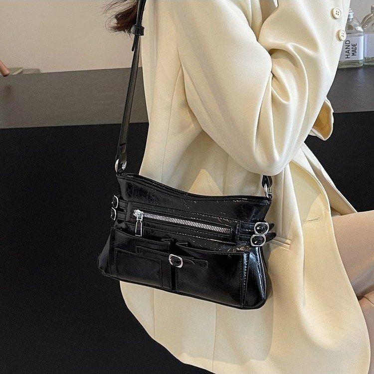 Fashion bags for women 2024 new Korean style simple small square bag high-end trendy versatile commuting casual crossbody bag
