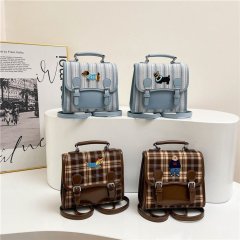 College style backpack women's 2024 autumn new dachshund student class portable school bag retro backpack