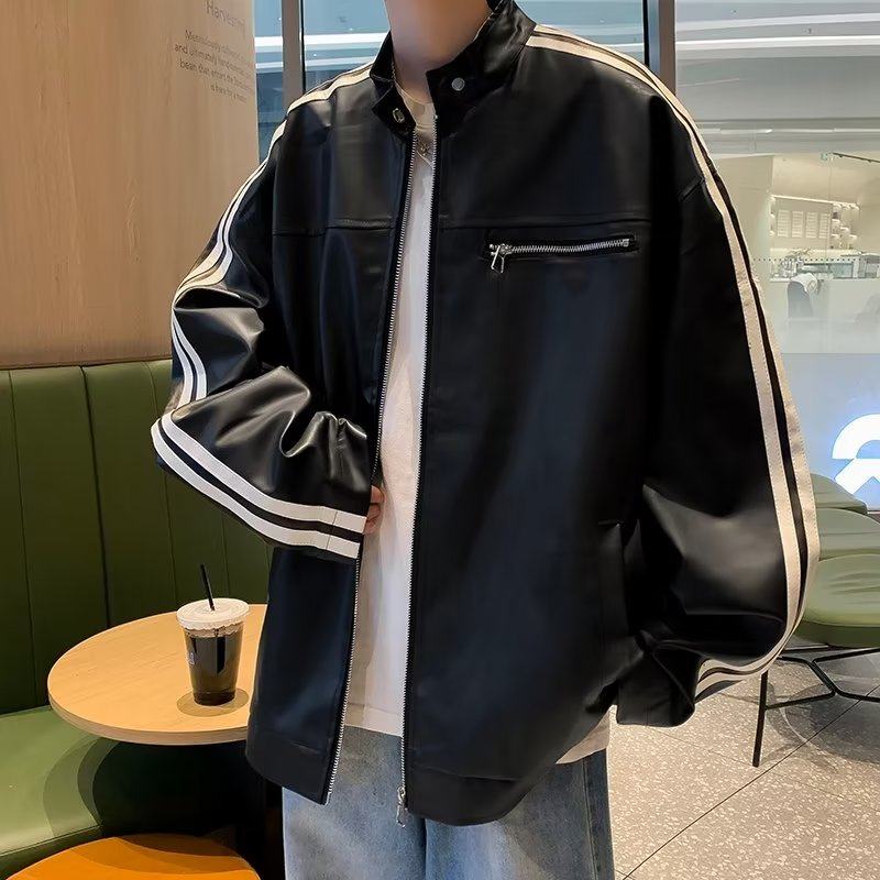 American style autumn and winter new coat leather jacket