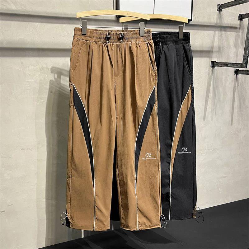 Spring and Autumn Outdoor Drape Straight Unisex Loose Casual Workwear Charge Wide Leg Pants