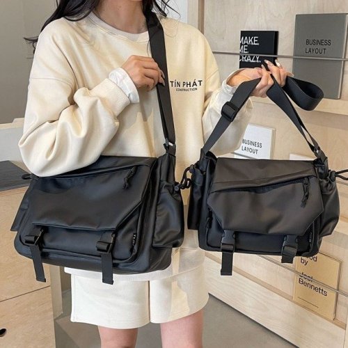 2024 New Functional Bags for Men Large Capacity High-end Single Shoulder Crossbody Bag Simple Water-Repellent Postman Bag for Women
